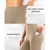 image28303234 Inseam Womens Bootcut Yoga Pants Long Bootleg HighWaisted Flare Pants with PocketsKhaki