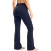 image28303234 Inseam Womens Bootcut Yoga Pants Long Bootleg HighWaisted Flare Pants with PocketsNavy