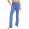 image28303234 Inseam Womens Bootcut Yoga Pants Long Bootleg HighWaisted Flare Pants with PocketsWild Indigo
