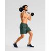 imageG Gradual Mens Gym Workout Shorts Zipper Pockets 5  7 Quick Dry Breathable Runing Athletic Short for MenArmy Green