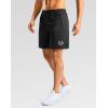 imageG Gradual Mens Gym Workout Shorts Zipper Pockets 5  7 Quick Dry Breathable Runing Athletic Short for MenBlack