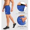 imageG Gradual Mens Gym Workout Shorts Zipper Pockets 5  7 Quick Dry Breathable Runing Athletic Short for MenBlue