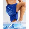 imageG Gradual Mens Gym Workout Shorts Zipper Pockets 5  7 Quick Dry Breathable Runing Athletic Short for MenBlue