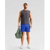 imageG Gradual Mens Gym Workout Shorts Zipper Pockets 5  7 Quick Dry Breathable Runing Athletic Short for MenBlue
