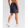 imageG Gradual Mens Gym Workout Shorts Zipper Pockets 5  7 Quick Dry Breathable Runing Athletic Short for MenDark Grey