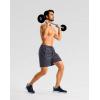 imageG Gradual Mens Gym Workout Shorts Zipper Pockets 5  7 Quick Dry Breathable Runing Athletic Short for MenDark Grey