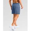 imageG Gradual Mens Gym Workout Shorts Zipper Pockets 5  7 Quick Dry Breathable Runing Athletic Short for MenDusty Blue