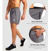 imageG Gradual Mens Gym Workout Shorts Zipper Pockets 5  7 Quick Dry Breathable Runing Athletic Short for MenGrey