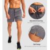 imageG Gradual Mens Gym Workout Shorts Zipper Pockets 5  7 Quick Dry Breathable Runing Athletic Short for MenGrey