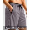 imageG Gradual Mens Gym Workout Shorts Zipper Pockets 5  7 Quick Dry Breathable Runing Athletic Short for MenGrey