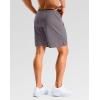 imageG Gradual Mens Gym Workout Shorts Zipper Pockets 5  7 Quick Dry Breathable Runing Athletic Short for MenGrey
