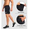 imageG Gradual Mens Gym Workout Shorts Zipper Pockets 5  7 Quick Dry Breathable Runing Athletic Short for MenGrey Camo