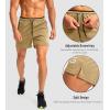 imageG Gradual Mens Gym Workout Shorts Zipper Pockets 5  7 Quick Dry Breathable Runing Athletic Short for MenKhaki