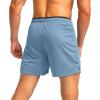 imageG Gradual Mens Gym Workout Shorts Zipper Pockets 5  7 Quick Dry Breathable Runing Athletic Short for MenLight Blue