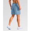 imageG Gradual Mens Gym Workout Shorts Zipper Pockets 5  7 Quick Dry Breathable Runing Athletic Short for MenLight Blue