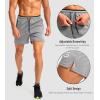 imageG Gradual Mens Gym Workout Shorts Zipper Pockets 5  7 Quick Dry Breathable Runing Athletic Short for MenLight Grey