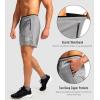 imageG Gradual Mens Gym Workout Shorts Zipper Pockets 5  7 Quick Dry Breathable Runing Athletic Short for MenLight Grey
