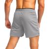 imageG Gradual Mens Gym Workout Shorts Zipper Pockets 5  7 Quick Dry Breathable Runing Athletic Short for MenLight Grey