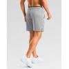 imageG Gradual Mens Gym Workout Shorts Zipper Pockets 5  7 Quick Dry Breathable Runing Athletic Short for MenLight Grey