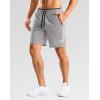 imageG Gradual Mens Gym Workout Shorts Zipper Pockets 5  7 Quick Dry Breathable Runing Athletic Short for MenLight Grey