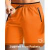 imageG Gradual Mens Gym Workout Shorts Zipper Pockets 5  7 Quick Dry Breathable Runing Athletic Short for MenOrange