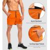 imageG Gradual Mens Gym Workout Shorts Zipper Pockets 5  7 Quick Dry Breathable Runing Athletic Short for MenOrange