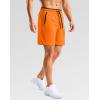 imageG Gradual Mens Gym Workout Shorts Zipper Pockets 5  7 Quick Dry Breathable Runing Athletic Short for MenOrange