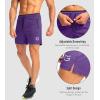 imageG Gradual Mens Gym Workout Shorts Zipper Pockets 5  7 Quick Dry Breathable Runing Athletic Short for MenPurple
