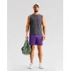 imageG Gradual Mens Gym Workout Shorts Zipper Pockets 5  7 Quick Dry Breathable Runing Athletic Short for MenPurple