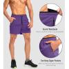 imageG Gradual Mens Gym Workout Shorts Zipper Pockets 5  7 Quick Dry Breathable Runing Athletic Short for MenPurple