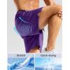 imageG Gradual Mens Gym Workout Shorts Zipper Pockets 5  7 Quick Dry Breathable Runing Athletic Short for MenPurple