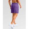 imageG Gradual Mens Gym Workout Shorts Zipper Pockets 5  7 Quick Dry Breathable Runing Athletic Short for MenPurple