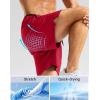 imageG Gradual Mens Gym Workout Shorts Zipper Pockets 5  7 Quick Dry Breathable Runing Athletic Short for MenRed