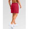 imageG Gradual Mens Gym Workout Shorts Zipper Pockets 5  7 Quick Dry Breathable Runing Athletic Short for MenRed