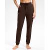 imageG Gradual Womens 303234 Inseam Tall Sweatpants Cotton Joggers with Zipper Pockets Yoga Lounge Athletic Pants for WomenDark Brown