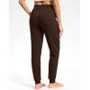 imageG Gradual Womens 303234 Inseam Tall Sweatpants Cotton Joggers with Zipper Pockets Yoga Lounge Athletic Pants for WomenDark Brown