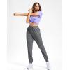 imageG Gradual Womens 303234 Inseam Tall Sweatpants Cotton Joggers with Zipper Pockets Yoga Lounge Athletic Pants for WomenDark Grey