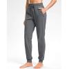 imageG Gradual Womens 303234 Inseam Tall Sweatpants Cotton Joggers with Zipper Pockets Yoga Lounge Athletic Pants for WomenDark Grey