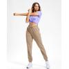 imageG Gradual Womens 303234 Inseam Tall Sweatpants Cotton Joggers with Zipper Pockets Yoga Lounge Athletic Pants for WomenKhaki