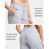 imageG Gradual Womens 303234 Inseam Tall Sweatpants Cotton Joggers with Zipper Pockets Yoga Lounge Athletic Pants for WomenLight Grey
