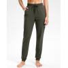 imageG Gradual Womens 303234 Inseam Tall Sweatpants Cotton Joggers with Zipper Pockets Yoga Lounge Athletic Pants for WomenOlive