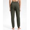 imageG Gradual Womens 303234 Inseam Tall Sweatpants Cotton Joggers with Zipper Pockets Yoga Lounge Athletic Pants for WomenOlive