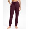 imageG Gradual Womens 303234 Inseam Tall Sweatpants Cotton Joggers with Zipper Pockets Yoga Lounge Athletic Pants for WomenWine