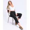 imageG Gradual Womens Capri Pants with Pockets High Waist Yoga Pants Wide Leg Workout Summer Pants for Casual Travel ExerciseBlack