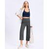 imageG Gradual Womens Capri Pants with Pockets High Waist Yoga Pants Wide Leg Workout Summer Pants for Casual Travel ExerciseCharcoal