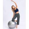 imageG Gradual Womens Capri Pants with Pockets High Waist Yoga Pants Wide Leg Workout Summer Pants for Casual Travel ExerciseDark Grey