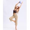imageG Gradual Womens Capri Pants with Pockets High Waist Yoga Pants Wide Leg Workout Summer Pants for Casual Travel ExerciseKhaki
