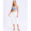 imageG Gradual Womens Capri Pants with Pockets High Waist Yoga Pants Wide Leg Workout Summer Pants for Casual Travel ExerciseWhite