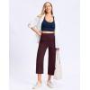 imageG Gradual Womens Capri Pants with Pockets High Waist Yoga Pants Wide Leg Workout Summer Pants for Casual Travel ExerciseWine