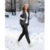 imageG Gradual Womens Fleece Lined Joggers 283032 High Waisted Sweatpants Water Resistant Thermal Warm Pants Zipper PocketsBlack